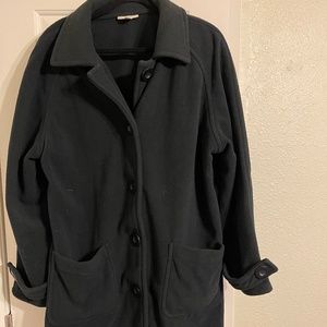 Fleece Trench Coat
